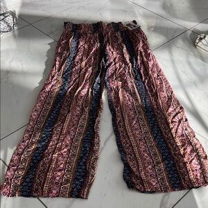 Three Dots Multicolor Patterned Pants